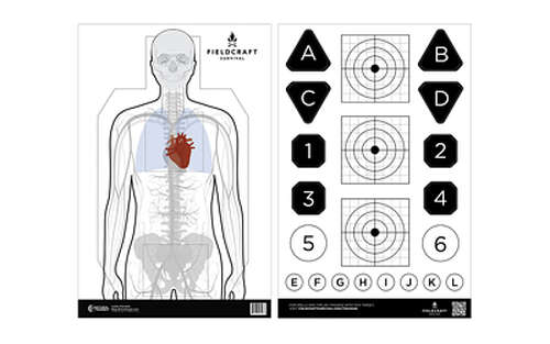 Targets Action Target Fieldcraft Survival Double Sid ACTION TGT FC DBL SIDE TRNG 100PK • Model: Fieldcraft Survival Double Sid